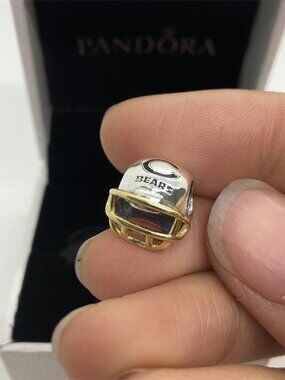 ✨🔥Pandora Chicago Bears Charm Football Helmet Charm
